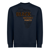 Navy black history month Heavyweight Sweatshirt - MaliasSmallBusiness