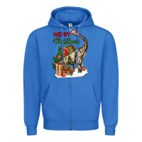 True Royal merry christmas brachiosaurus Zipper Hoodie - LillyAllenDesigns