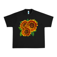 Black tiger eyes sunflower Urban Heavy Tee - LillyAllenDesigns