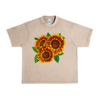 French Oak tiger eyes sunflower Urban Heavy Tee - LillyAllenDesigns