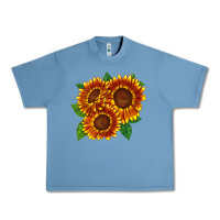 Pebble Blue tiger eyes sunflower Urban Heavy Tee - LillyAllenDesigns