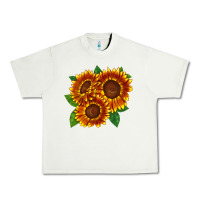 Pistachio tiger eyes sunflower Urban Heavy Tee - LillyAllenDesigns