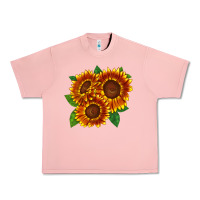 Salmon tiger eyes sunflower Urban Heavy Tee - LillyAllenDesigns