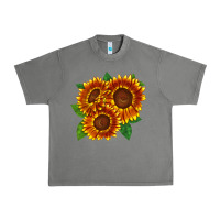 Tornado tiger eyes sunflower Urban Heavy Tee - LillyAllenDesigns