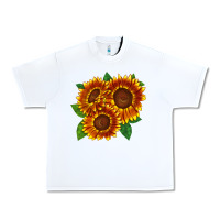 White tiger eyes sunflower Urban Heavy Tee - LillyAllenDesigns