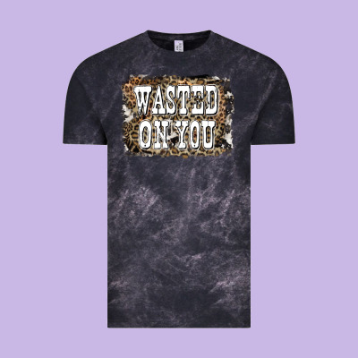 Western Wasted On You Background Vintage Tee Designed By Lillyallendesigns