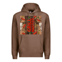 Chestnut grill master with bull skull Premium Hoodie - TumblerDesignByShophia