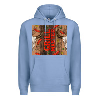 Colony Blue grill master with bull skull Premium Hoodie - TumblerDesignByShophia
