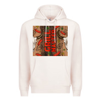 Pale Pink grill master with bull skull Premium Hoodie - TumblerDesignByShophia