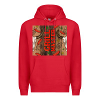 Red grill master with bull skull Premium Hoodie - TumblerDesignByShophia