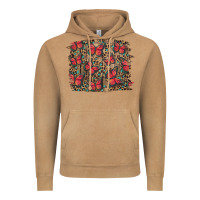 Vintage Camel Easter Butterflies Background Vintage Hoodie - RanaPortraitStore