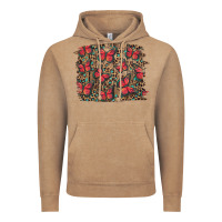 Vintage Coffee Easter Butterflies Background Vintage Hoodie - RanaPortraitStore