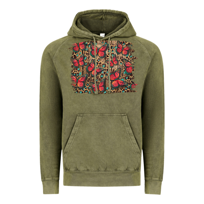 Easter Butterflies Background Vintage Hoodie by RanaPortraitStore | Teevron