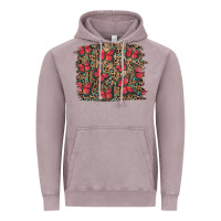 Vintage Zinc Easter Butterflies Background Vintage Hoodie - RanaPortraitStore