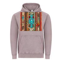 Vintage Zinc gemstone flowers arrow with leopards and serape Vintage Hoodie - Artiststas