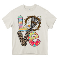 Cream Love crown of thorns Easter Day Heavy Core Tee - CowGirlArtShop