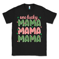 Black one lucky mama Classic Tee - MaliasSmallBusiness