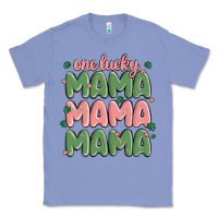 Colony Blue one lucky mama Classic Tee - MaliasSmallBusiness