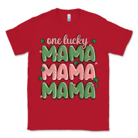 Red one lucky mama Classic Tee - MaliasSmallBusiness