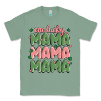 Sage one lucky mama Classic Tee - MaliasSmallBusiness
