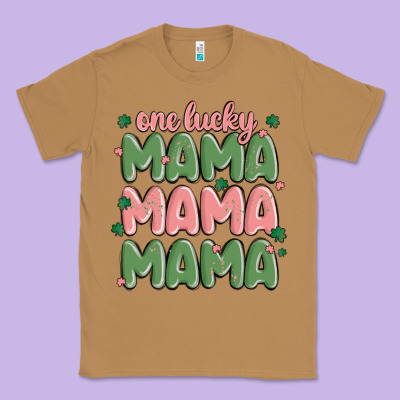 One Lucky Mama Classic Tee Designed By Maliassmallbusiness