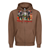 Chestnut merry christmas baby sheeps Zipper Hoodie - LillyAllenDesigns