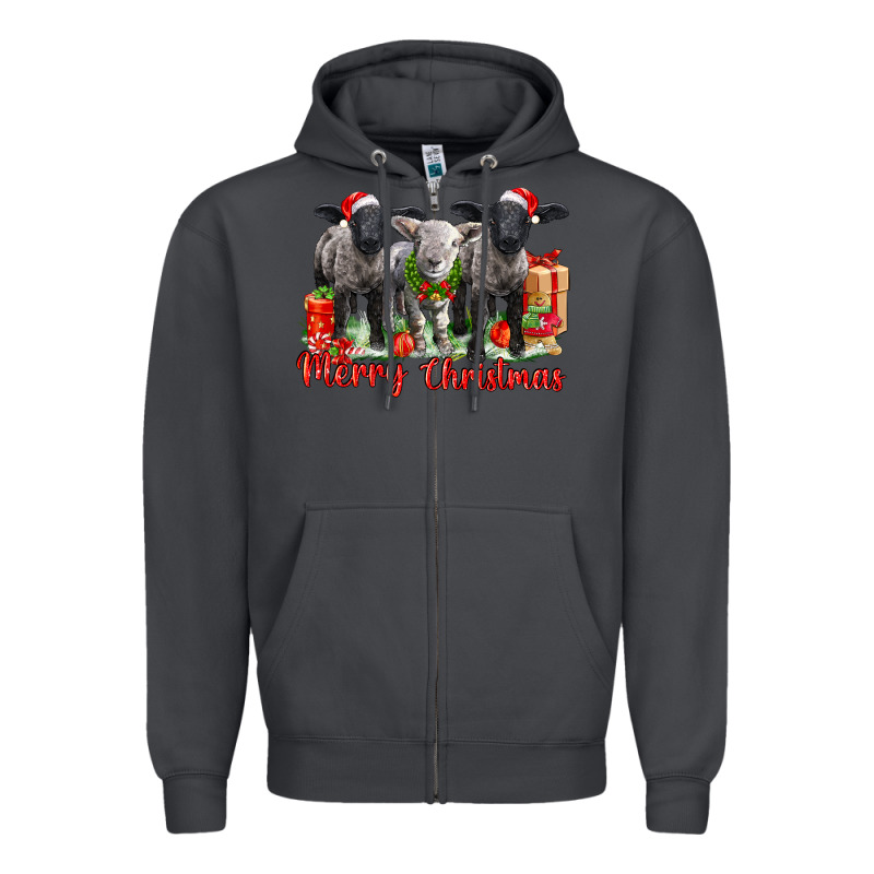 Merry Christmas Baby Sheeps Zipper Hoodie by LillyAllenDesigns | Teevron