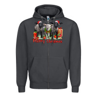 Smoke merry christmas baby sheeps Zipper Hoodie - LillyAllenDesigns