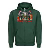 Sports Green merry christmas baby sheeps Zipper Hoodie - LillyAllenDesigns