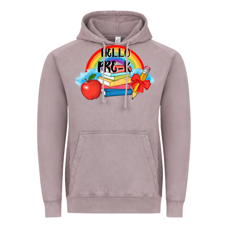 Back To School Hello Pre K Vintage Hoodie by AdoDesignShop | Teevron