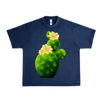 Navy texas cactus Urban Heavy Tee - LillyAllenDesigns