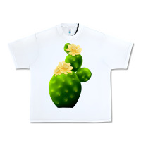 White texas cactus Urban Heavy Tee - LillyAllenDesigns