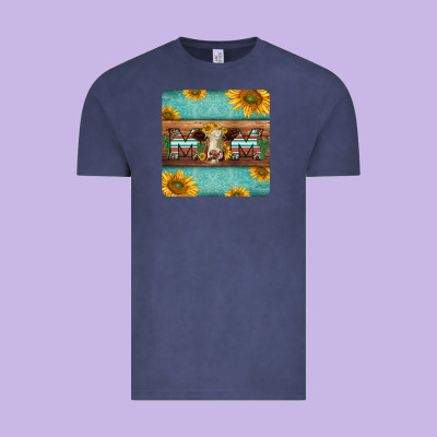 Hereford Cattle Mom Coaster Vintage Tee Designed By Jasminsmagicworld