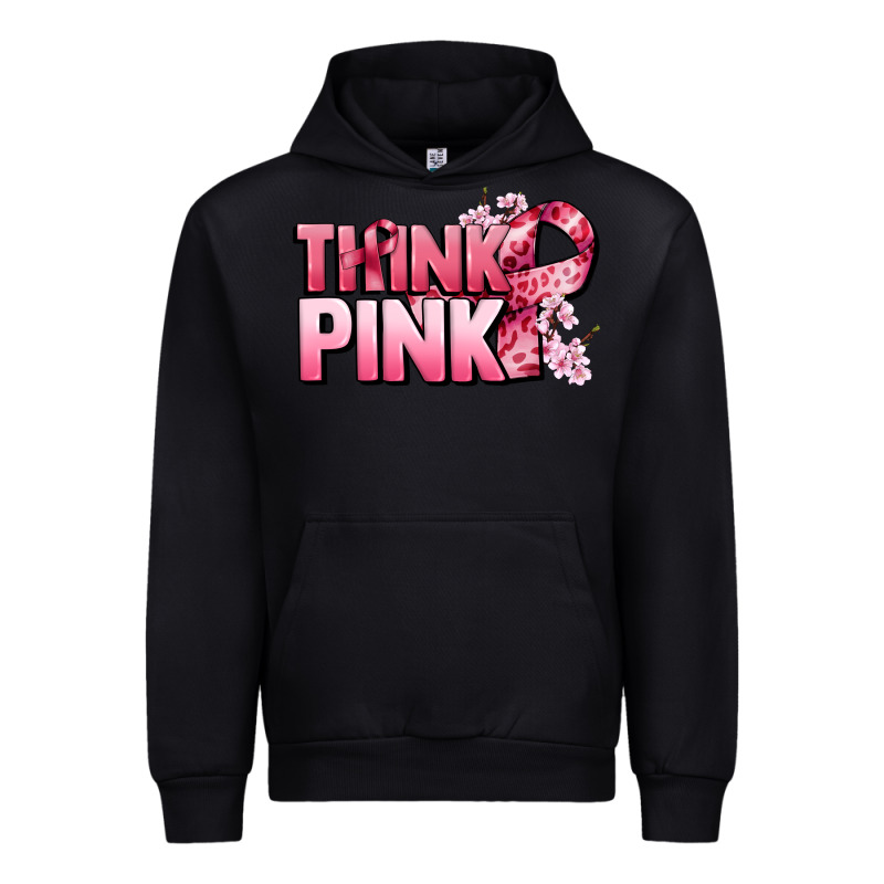 Think Pink Cancer Awareness Urban Hoodie by FaDigitalArtStudio | Teevron