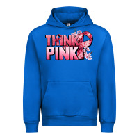 Cobalt Think pink Cancer Awareness Urban Hoodie - FaDigitalArtStudio