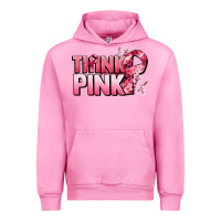 Fuchsia Pink Think pink Cancer Awareness Urban Hoodie - FaDigitalArtStudio