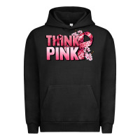Pigment Black Think pink Cancer Awareness Urban Hoodie - FaDigitalArtStudio