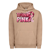 Pigment Burro Think pink Cancer Awareness Urban Hoodie - FaDigitalArtStudio