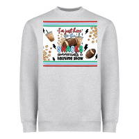 Heather Grey i'm just here for the snacks Heavyweight Sweatshirt - MaliasSmallBusiness