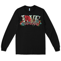 Black love like jesus roses Long Sleeve Tee - NancyCooperArtShop