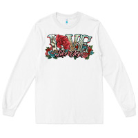 White love like jesus roses Long Sleeve Tee - NancyCooperArtShop