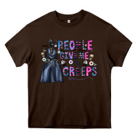 Chocolate Brown people give me the creeps Heavy Core Tee - CowhideDigitalArt