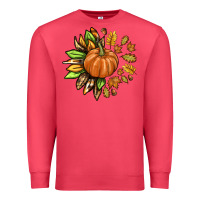 Cardinal Fall Sunflower with Pumpkin Premium Sweatshirt - texasbilliewilder