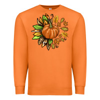 Carrot Fall Sunflower with Pumpkin Premium Sweatshirt - texasbilliewilder