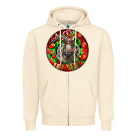 Sandshell christmas navajo churro sheep Zipper Hoodie - LillyAllenDesigns