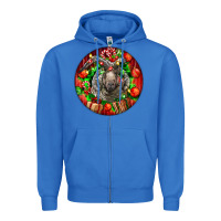 True Royal christmas navajo churro sheep Zipper Hoodie - LillyAllenDesigns