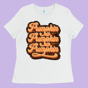 Pumpkin Pumpkin Pumpkin Ladies Tee Designed By Jahusdesignshop