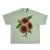 Oil Green strawberry blonde sunflower Urban Heavy Tee - LillyAllenDesigns