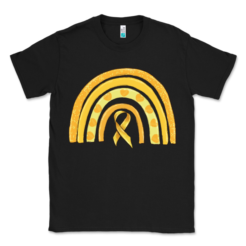 Childhood Cancer Awareness Rainbow Classic Tee by MaliasSmallBusiness | Teevron