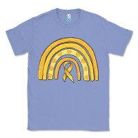 Colony Blue childhood cancer awareness rainbow Classic Tee - MaliasSmallBusiness